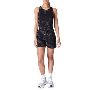 Sweaty Betty Explorer Workout Romper One Piece Jumpsuit Camo Size Large